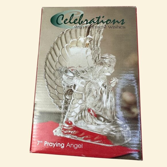7" Praying Angel Candleholder By Celebrations EUC Beautiful Original Box - Picture 4 of 16
